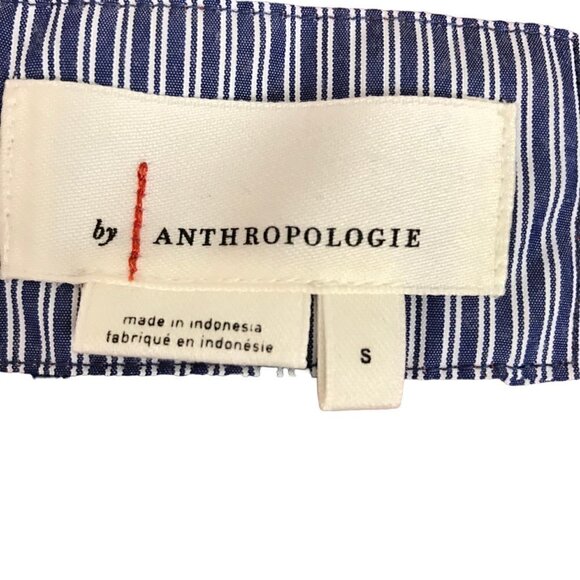 ANTHROPOLOGIE Bohemian Cognac Coloured With Blue  Floral Embroidery  Size S - Picture 7 of 9